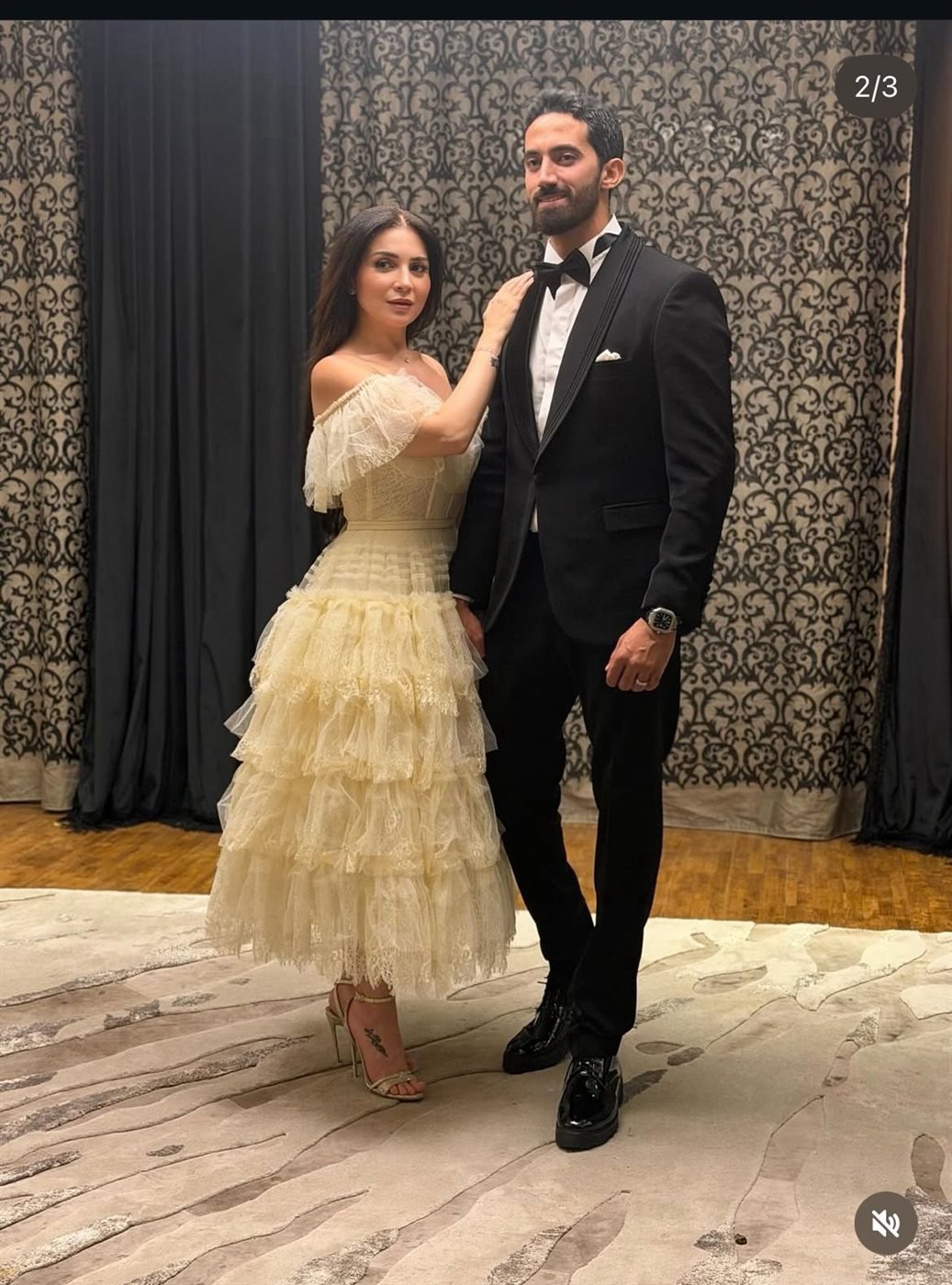 الفنانة مي عز الدين تعلن زواجها من أحمد تيمور خليل